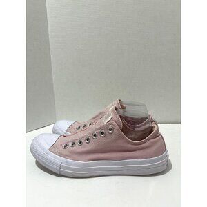 Converse Chuck Taylor All Star Womens low-top slip-on sneakers pink canvas